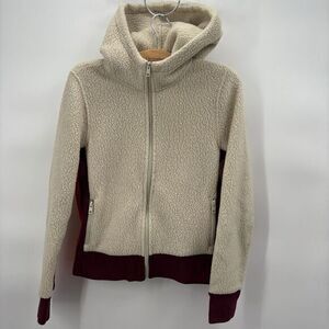 Wilfred Free Mustang Zip Up Womans Size Small -‎ Sherpa Fleece